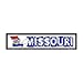 SMART BLONDE Missouri State Outline Novelty Metal Vanity Small Street Sign K-324