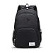 FANDARE 15.6 Pouces Sac a Dos pour Ordinateur Portable Laptop Étudiant Randonnée Daypack USB Port Polyester Noir