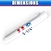 Goashpeaot Premium Golf Tees Choose Between 200 Count or 120 Count, Professional Marking System Golf Tees 3-1/4 Inch, Reduce Friction Side Spin More Stable Golf Tees