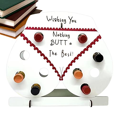 Cucimfew - Portabotellas de vino divertido - Decoraciones de cumpleaños de expositor de vino de mesa - Funny Wine Bottle Racks Table Centerpiece Alcohol Regalos de cumpleaños para amigos y amantes