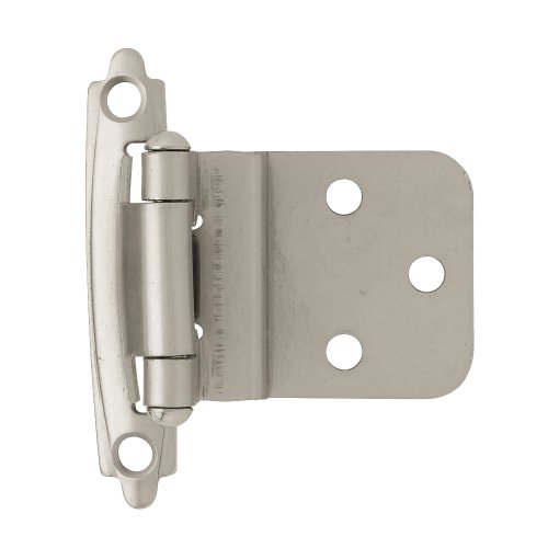 Liberty H0104Al-Sn-U 3/8-Inch Self-Closing Inset Hinge, (Pack Of 2) #TOP10