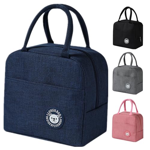 WUWYOUWL Lancheira, lancheira bonita isolada de cartão, lancheiras reutilizáveis, lancheira impermeável, lancheira dobrável para mulheres, homens, crianças e estudantes,