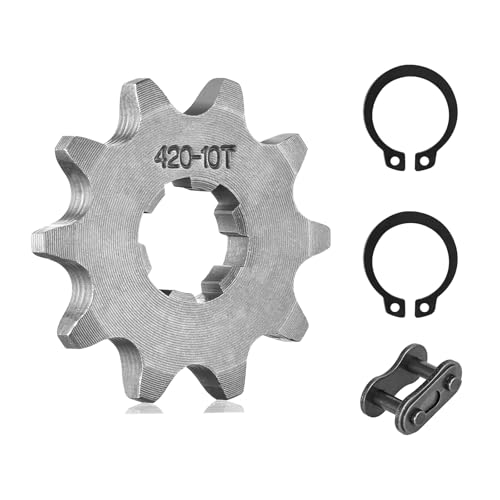 420 Chain Sprocket 10T Front Sprocket 17mm Compatible with 50cc 70cc 90cc 110cc 125cc 140cc15cc 160cc Lifan Loncin Dirt Bike, ATVs, Go Kart Sprocket