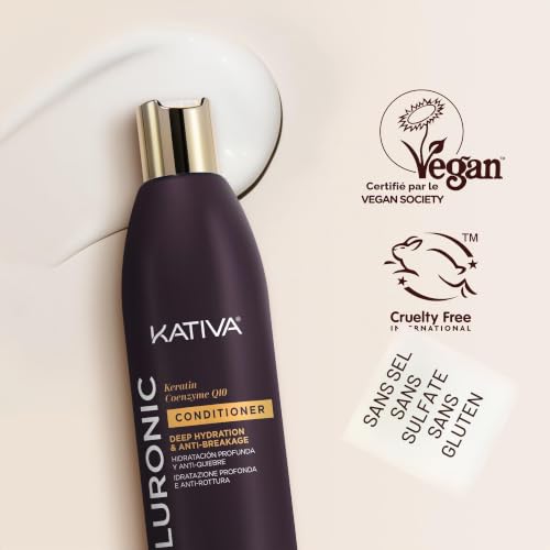 KATIVA - Hyaluronic Keratin Q10 | Après-shampooing hydratant