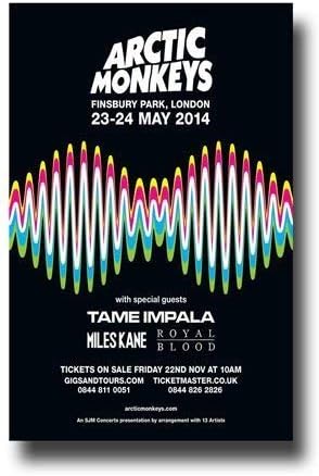 Ultimate Poster Arctic Monkeys Poster - Concert Promo 12 x 18 inch Tame Impala and Royal Blood