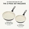 GreenPan Rio 8" and 10" Frying Pan Skillet Set, PFAS-Free, Healthy Ceramic Nonstick Cookware, Stay-Cool Bakelite Handles, Dishwasher Safe, Easy Clean, Durable Performance, Black #1