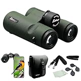 8x42EDII Compact Binoculars for Adults – High-Powered BAK4 Prisms, Diamond White Coating, Waterproof & Fogproof, Rubber Armored – Ideal for Bird Watching, Hunting, Travel, Outdoor Sports