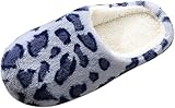 Las mujeres Zapatos Redondos Pisos Con Terciopelo Zapatillas Puntera Roche Patrón Mujeres Zapatillas Lindos Animales Zapatillas, gris, 39.5 EU Weit