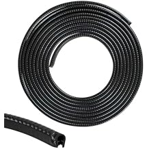 33Ft 8m Car Door Edge Guards Black Rubber,U Shape Car Door Trim Protector Fits Most Vehicles, Fade-Resistant, Scratch- and Chip-Resistant Reduces Dings in Parking Lots