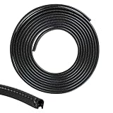 33Ft (8m) Car Door Edge Guards Black – Rubber,U Shape Car Door Trim Protector Fits Most Vehicles, Fade-Resistant, Scratch- and Chip-Resistant – Reduces Dings in Parking Lots