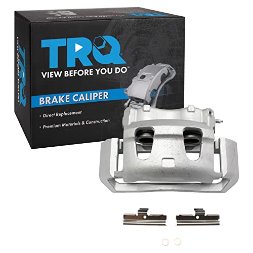 Image of TRQ Front Disc Brake Caliper with Bracket & Hardware RH | For Ford Truck Van