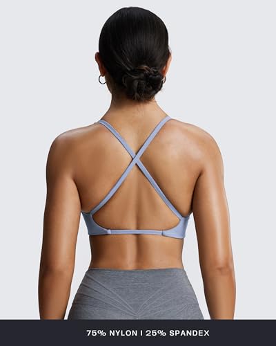 Image of Aoxjox Women's Workout Sports Bras Fitness Metamorph Sienna Twist Bra Yoga Crop Tank