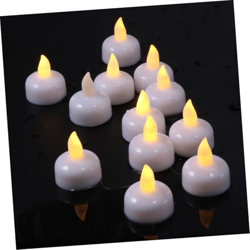 Velas LED Flotantes Impermeables Blanco con Batería para Centros de Mesa de Boda 6