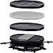 Produktbild Syntrox Germany Raclette Jura mit Grill und Heißer Stein für 8 Personen mit 3 großen Platten Pancake, Naturstein, Grill