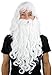 Produktbild WIG ME UP - PW0187-P60 Perücke & Bart weiß lockig - Weihnachtsmann - Zauberer - Santa Claus Wizard Wig