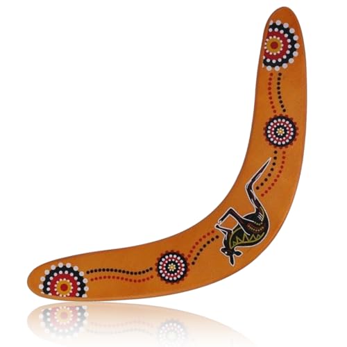 Wooden Boomerang for Kids & Adults - Easy-to-Throw V-Shaped Returning Boomerang | Durable Outdoor Flying Saucer Toy Suitable for Backyard Games Outing Family Fun Beach Play Toy Safe & Sturdy Design
