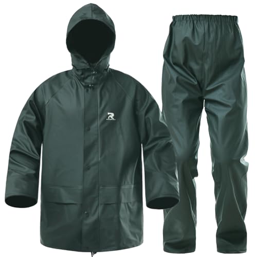 Rain Suits for Men Waterproof Heavy Duty Durable Workwear 3