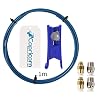 Ceality 1 Meter Capricorn XS Series PTFE Bowden Tubing Low Friction with 2PCS Large and Small Pneumatic Couplers for 1…