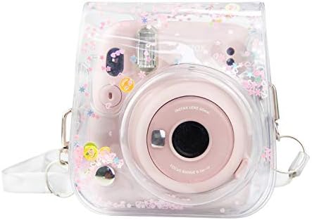 Symphony Camera Case Compatible with Fujifilm Instax Mini 11,Mini 8,Mini 8+,Mini 9 Camera Bag PVC Protective Cover,with Adjustable Shoulder Strap