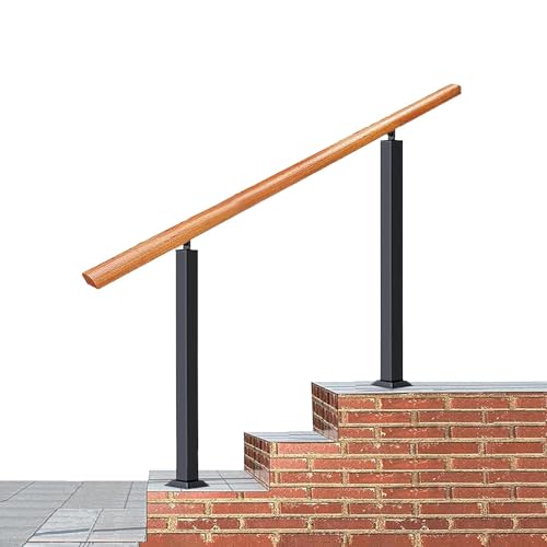 屋内外ステップ用手すり、屋外階段手すり、玄関階段手すり、DIY無垢材手すり、304ステンレス鋼柱階段手すり、角度調整可能、取り付け簡単、カスタマイズ可能な手すり、バスルーム手すり、50cm