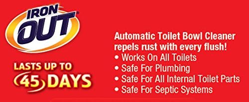 Miniatura 4 de Iron OUT Limpiador automático de inodoro, repele el óxido y las manchas de agua dura con cada descarga, limpiador de inodoro doméstico, paquete de