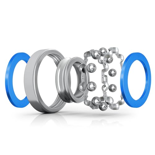 Image of 10pcs MR63-2RS Ball Bearings - Miniature Deep Groove Ball Bearing Double Blue Rubber Sealed Chrome Steel for RC Cars /Planes /Drone /Robotics and Small Electric Motors(3x6x2.5mm)