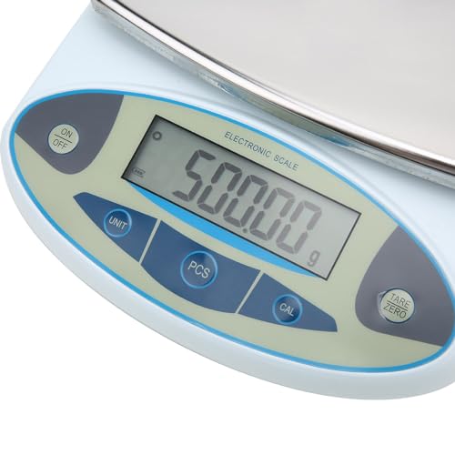 Báscula digital precisión 5000g 0.01g con pantalla grande miniatura 6