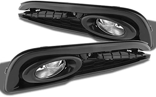 AKKON - For Honda Civic Sedan Bumper Driving Fog Lights Clear JDM Driver/Passenger Lamps with Switch/Bulbs