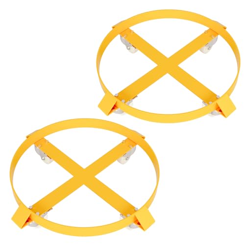 Drum Dolly 55 Gallon Trash Can Dolly Heavy Duty 1000 Pound Barrel Dolly with Swivel Casters Wheel Steel Frame Dolly Non Tipping Hand Truck Capacity Do