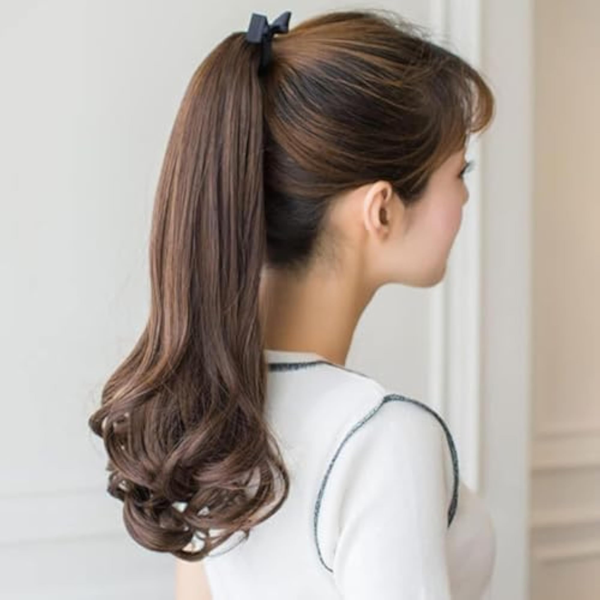 22" Wrap Ponytail Extension, Long Curly Extension