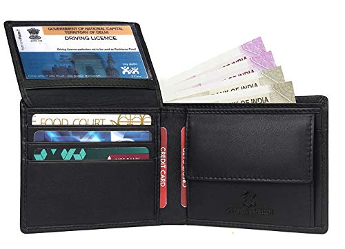 Image of WildHorn Leather Wallet for Men I Ultra Strong Stitching I 2 Currency Compartments