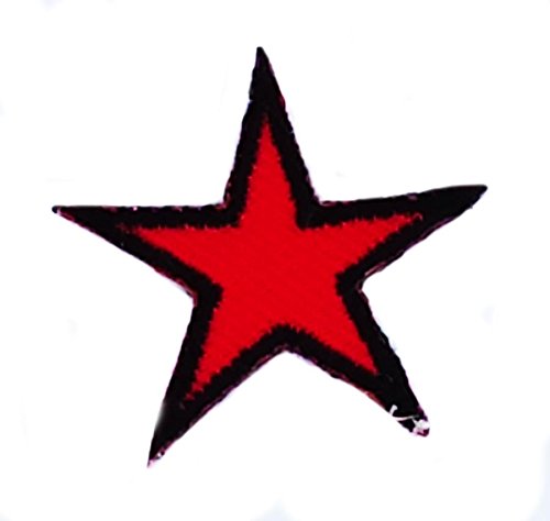 AkachafactoryChe Guevara Star Patch Iron-On Embroidered Patch Cuba Red Star Red
