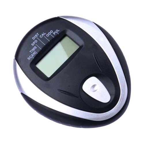 ciciTree Silver Speedometer Monitor Stationary Exercise Bike Computer Heart Rate Display Counter Electronic Meter