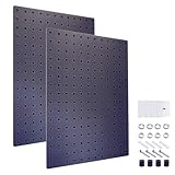 PROSPACE P0012 Matte Black Acrylic Pegboard Wall Organizer,12