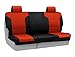 Coverking Custom Fit Rear 60/40 Bench Seat Cover for Select Jeep Liberty Models - Neoprene (Inferno Orange with Black Sides)