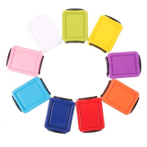 OHPHCALL Compact Mini Storage Box with Lid Perfect for Jewelry Beads Buttons Desktop Organizers Lockable