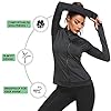 Pinspark Lightweight Workout Jacket for Women Full Zip Slim Fit Athletic Running Jacket with Thumb Holes Zipper Pockets