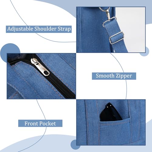 Bolso Tote de mezclilla para mujer miniatura 3