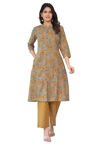 Image of MIRCHI FASHION Pure Cotton Plus Size Lucknowi Chikankari Kurta Set with Pant | 3XL 4XL 5XL Straight Kurta Pant Set | Ethnic Office Wear