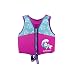 New & Improved SwimSchool Swim Trainer Vest, Flex-Form, Adjustable Safety Strap, Easy On & Off, Medium/Large, up to 50 Lbs., Pink/Aqua