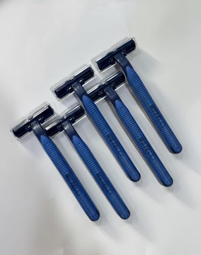 Image of WETELL Professional Twin Blade Disposable Razors for Men | Super Stainless Steel Blades | Smooth & Clean Shave | Pack of 5 (WT201941)