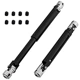 HobbyPark Machined Aluminum Center Drive Shaft for Redcat Everest 10 Gen7 Sport/Pro Upgrade Parts (Set of 2) (Black)