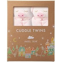 Angel Dear - Pink Piggy, Cuddle Twins Blankie Set
