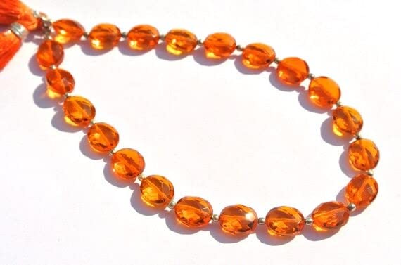 Briolettes de quartz orange facettées : offrez un éclat solaire unique à vos créations de bijoux