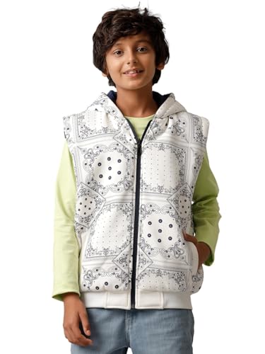 Image of Under Fourteen Only Boys Winter Jacket, Full Sleeve,Sleeveless Quilted Puffer Jacket with Front Closure, Casual Warm Jacket for Kids, Lightweight Winterwear for School, Outdoor Play and Travel