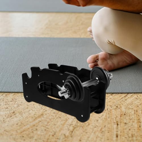 ERINGOGO Soporte para Mancuernas de Plástico Resistente Multi- Organizador Compacto para Pesas Pequeñas Base Estable para Almacenamiento Casa Accesorio Duradero para Gimnasio Doméstico - imagen 6