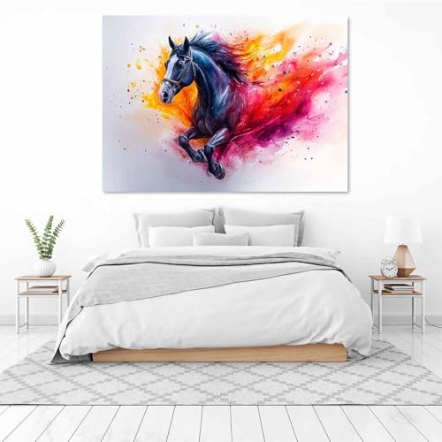 Art de cheval affiche rustique magenta 70x100cm TERUEA - 3