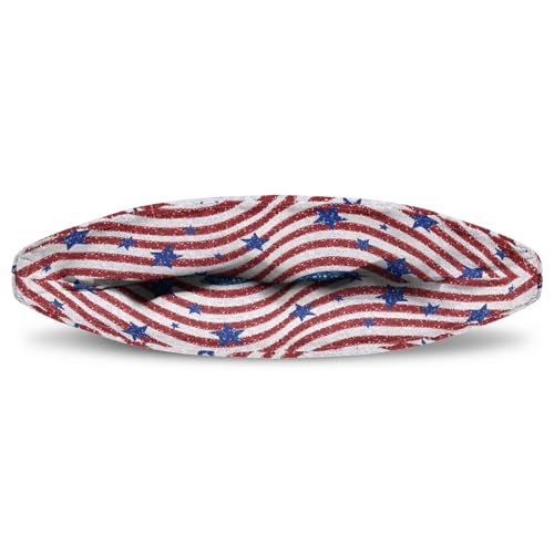 Image of Stars and Stripes Tea Cozy for Teapot Patriotic Decoration Teapot Insulation Cover for 4th of July Keeping Warm Tea Cup Warmer Cozy