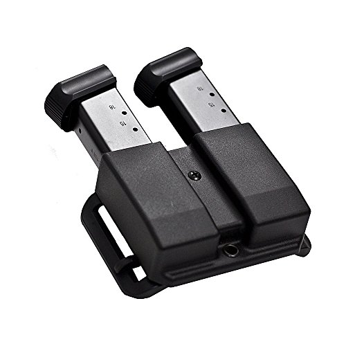 Blade-Tech Revolution 1911 Dual Magazine Pouch for 0.45 Single Stack Mag with Adjustable Sting Ray (Black)