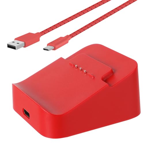 Vanpark Estação de carregamento e cabo de carregamento para controle sem fio Xbox Elite Série 2, conjunto de carregamento para controle Xbox One Elite 2 (vermelho)